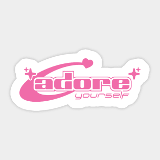 Adore Yourself Y2K - Pink Print Sticker